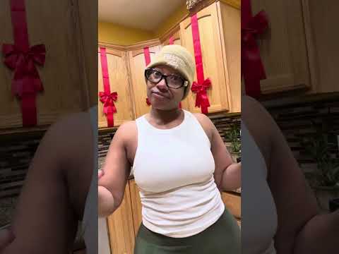 Cherokee in the kitchen cooking breakfast talking to my subs