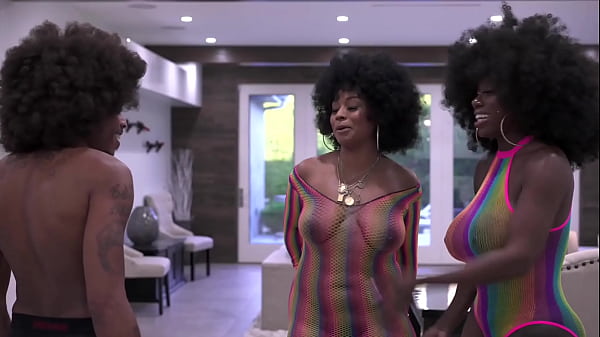Groovy Ebony Big Melanated Meat Threesome