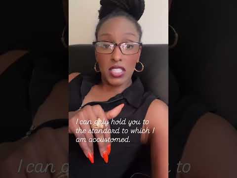 I am only hold you to the standard to which I am accustomed. #viral #shortsviral