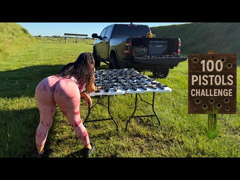 Nobody's Crazy Enough to Shoot 100 Pistols…….. Until NOW! 😳