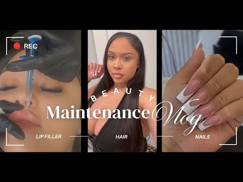 STRIPPER MAINTENANCE VLOG || Houston Prep 💃🏼💰| HAIR + LIP FILLER + NAILS + BROWS